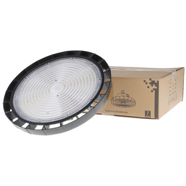 Caja Campana LED Industrial UFO 200W Regulable 0-10V 5000K Flicker Free 26.000Lm