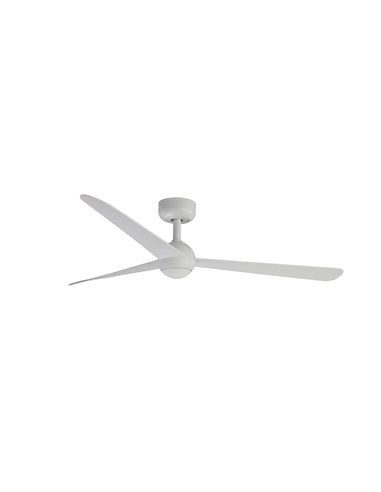 Ventilador de techo 34W SFERA M blanco, sin luz, con mando TUYA, Ø125 cm, 3 palas