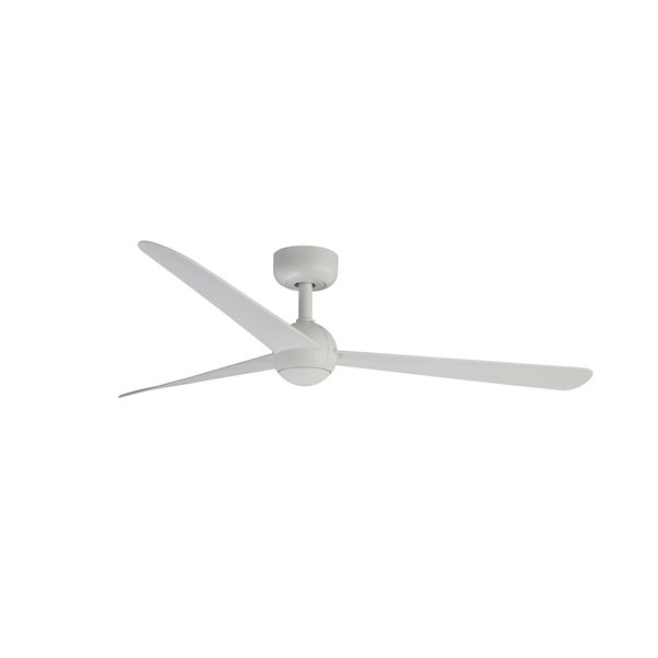Ventilador de techo 34W SFERA M blanco, sin luz, con mando TUYA, Ø125 cm, 3 palas