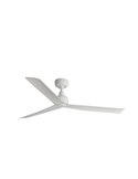 Ventilador sin luz de techo MARINE M 27W blanco, apto para exterior IP44, con mando y control TUYA, Ø125 cm, 3 palas