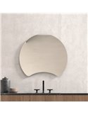 Miroir demi-lune Cracovia sans lumière pour salle de bain, différentes tailles