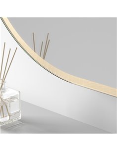 Miroir ARLES sans lumière, coins arrondis, cadre noir mat, différentes tailles 2