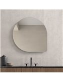 Miroir sans cadre TOMAR, 8 positions d'installation, 80 x 80 cm
