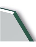 Espejo poligonal retroiluminado ALMOUROL 80x80cm Triple Touch Táctil CCT 3000K-4500K-6000K y Antivaho IP44