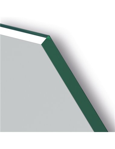 Espejo LED forma poligonal retroiluminado GAUDÍ para baño Triple Touch Táctil CCT 3000K-4500K-6000K y Antivaho IP44