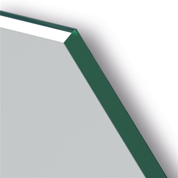 Miroir LED polygonal rétroéclairé GAUDÍ pour salles de bains avec Triple Touch CCT 3000K-4500K-6000K et antibuée IP44