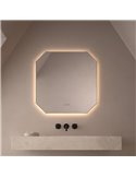Miroir de salle de bain LED rétroéclairé IDRIA Triple Touch CCT 3000K-4500K-6000K et antibuée IP44