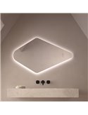 Espejo LED retroiluminado varias posiciones MUDEJAR Triple Touch Táctil CCT 3000K-4500K-6000K y Antivaho IP44