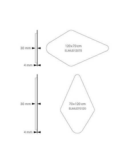 Miroir rétroéclairé LED Triple Touch MUDEJAR avec plusieurs positions, CCT 3000K-4500K-6000K et antibuée IP44