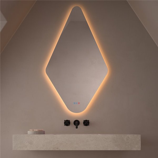 Espelho retroiluminado LED MUDEJAR Triple Touch com múltiplas posições, CCT 3000K-4500K-6000K e antiembaçante IP44