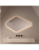 Espejo LED retroiluminado varias posiciones MUDEJAR Triple Touch Táctil CCT 3000K-4500K-6000K y Antivaho IP44