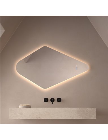 Espejo LED retroiluminado varias posiciones MUDEJAR Triple Touch Táctil CCT 3000K-4500K-6000K y Antivaho IP44