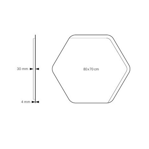 Espejo LED luz frontal y retroiluminado TARRAGONA 80x70cm Triple Touch Táctil CCT 3000K-4500K-6000K y Antivaho IP44