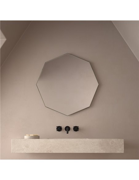 Miroir de salle de bain polygonal non éclairé DALMACIA