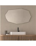 Miroir non éclairé KUK, forme polygonale, différentes tailles