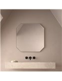 Miroir de salle de bain non éclairé SUKUR, différentes tailles, forme polygonale