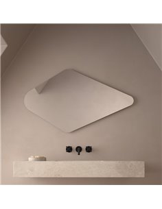 Espejo sin luz para baño CORNUALLES forma poligonal 70x120cm