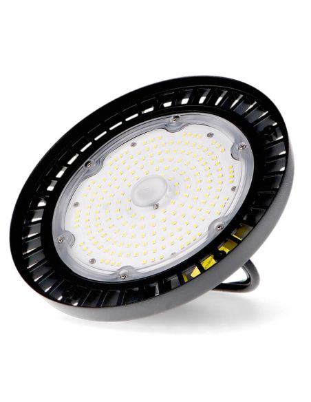Luminária LED UFO de alto brilho Sky 100W, regulável de 0 a 10 V, potência selecionável 60 W/80 W/100 W, IP65