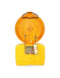 Trasera Baliza de Señalización LED para Obras con Sensor Crepuscular y 3 Modos de Fijación