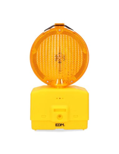 Sinalizador LED para construção com sensor crepuscular e 3 modos de fixação