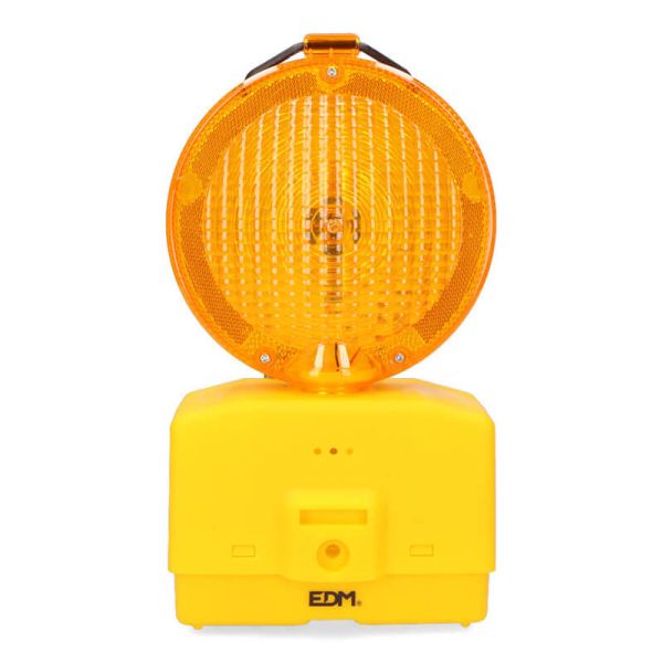Baliza de Señalización LED para Obras con Sensor Crepuscular y 3 Modos de Fijación