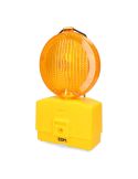 Baliza de Señalización LED para Obras con Sensor Crepuscular y 3 Modos de Fijación