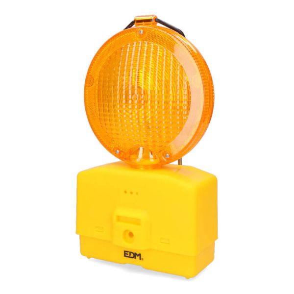 Baliza de Señalización LED para Obras con Sensor Crepuscular y 3 Modos de Fijación