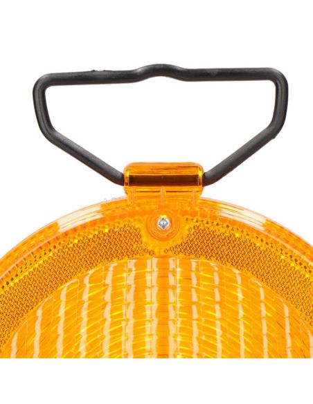 Gancho Baliza de Señalización LED para Obras con Sensor Crepuscular y 3 Modos de Fijación