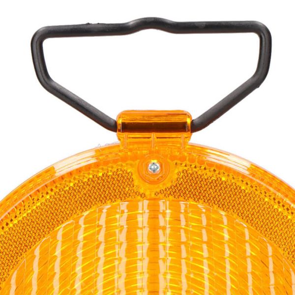 Balise de chantier à LED avec capteur crépusculaire et 3 modes de fixation