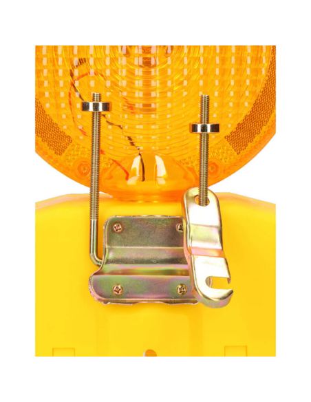Soporte trasero Baliza de Señalización LED para Obras con Sensor Crepuscular y 3 Modos de Fijación