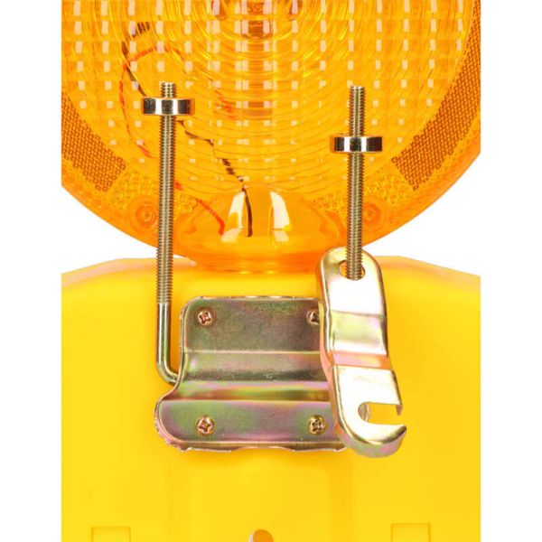 Soporte trasero Baliza de Señalización LED para Obras con Sensor Crepuscular y 3 Modos de Fijación