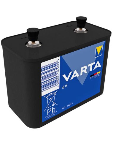 Batería Varta 540-4R25-2 6V para Balizas y Linternas