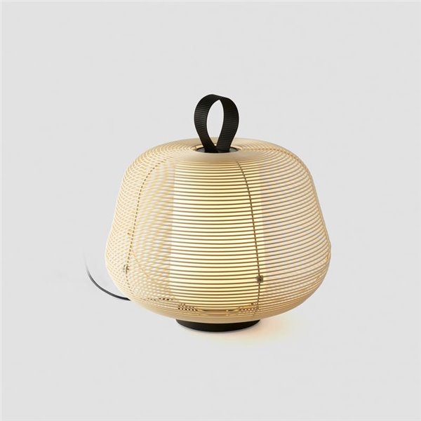 Lámpara de exterior portátil NARA beige IP65 para terrazas, con cable, E27 (no incl.)