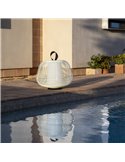 Lampe d'extérieur portable NARA beige IP65 pour terrasses, avec câble, E27 (non incl.)