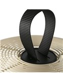 Lámpara de exterior portátil NARA beige IP65 para terrazas, con cable, E27 (no incl.)