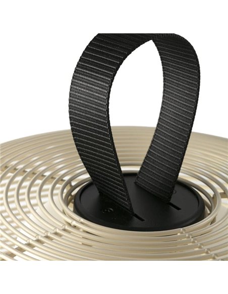 Lámpara de exterior portátil NARA beige IP65 para terrazas, con cable, E27 (no incl.)