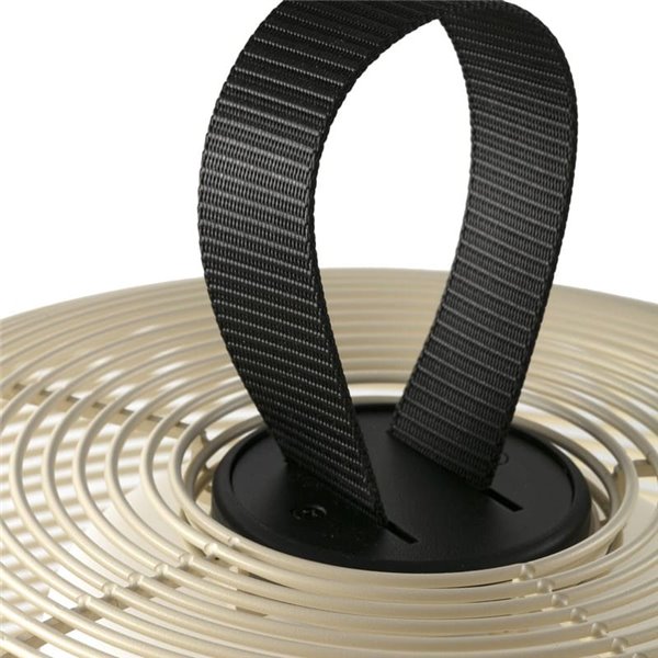 Lámpara de exterior portátil NARA beige IP65 para terrazas, con cable, E27 (no incl.)