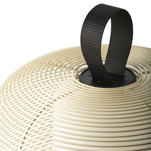 Lámpara de exterior portátil NARA beige IP65 para terrazas, con cable, E27 (no incl.)