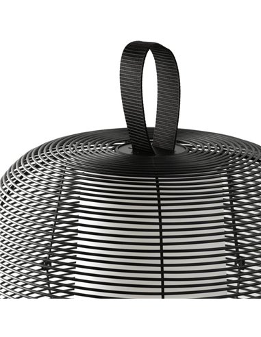 Lámpara LED decorativa negra NARA, portátil E27 (no incl.), IP65 exterior