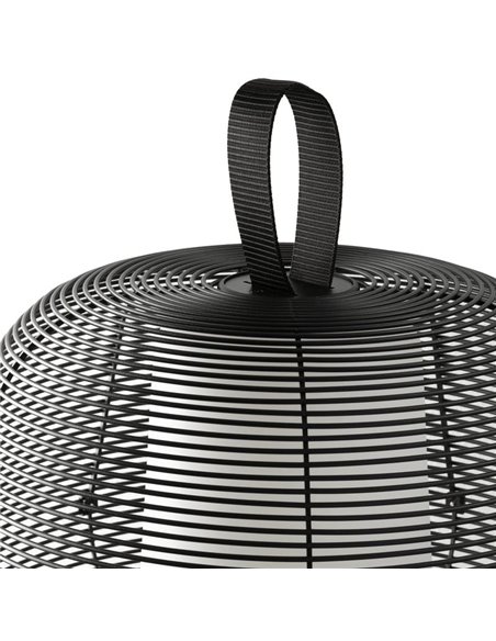 Lampe LED décorative noire NARA, portable E27 (non incluse), IP65 extérieur