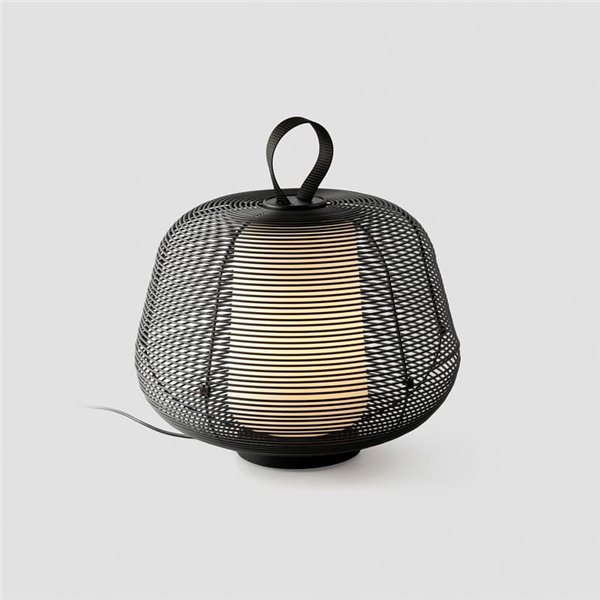 Lámpara LED decorativa negra NARA, portátil E27 (no incl.), IP65 exterior