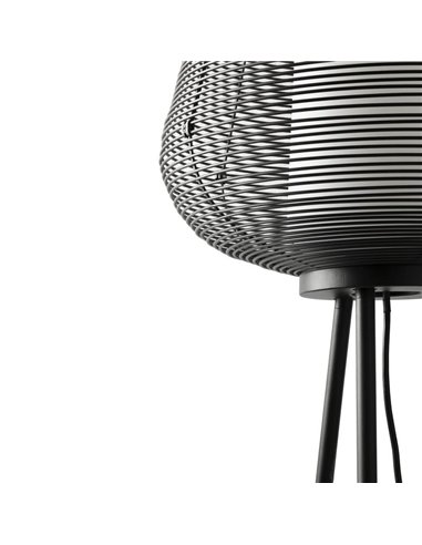Lámpara exterior de pie negra NARA IP65 E27 (no incl.)