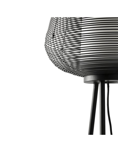 Luminária de chão externa NARA preta IP65 E27 (não incl.)