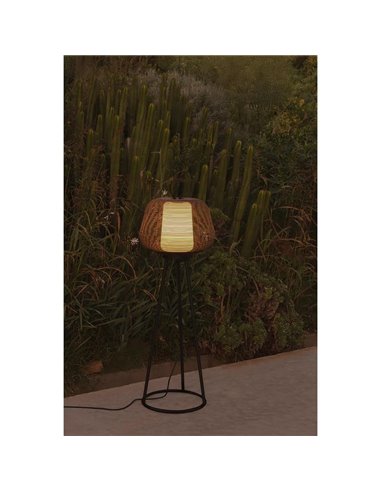 Lampadaire NARA, couleur rouille, IP65, extérieur, E27 (non incl.)