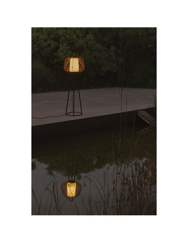 Luminária de chão NARA, cor ferrugem, IP65, para exterior, E27 (não incl.)