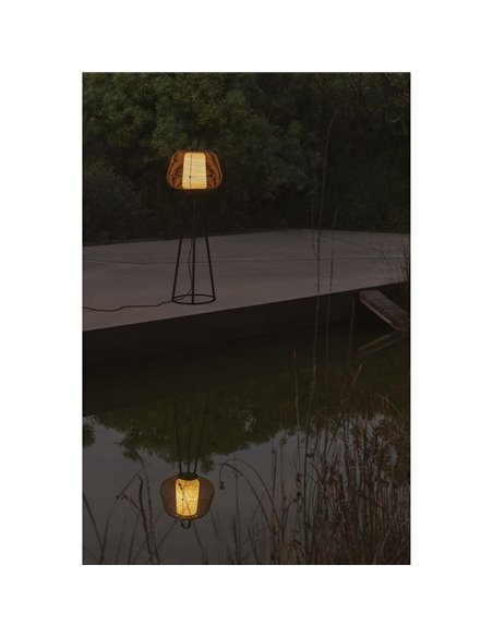 Luminária de chão NARA, cor ferrugem, IP65, para exterior, E27 (não incl.)