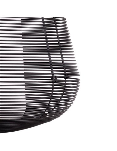 Luminária pendente externa NARA preta IP65 E27 (não incl.)