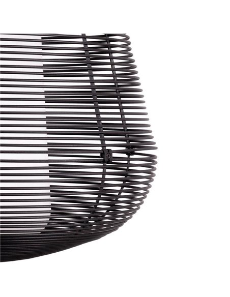 Luminária pendente externa NARA preta IP65 E27 (não incl.)