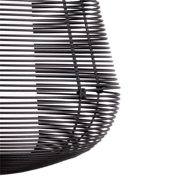 Lampe suspendue d'extérieur NARA noire IP65 E27 (non incl.)