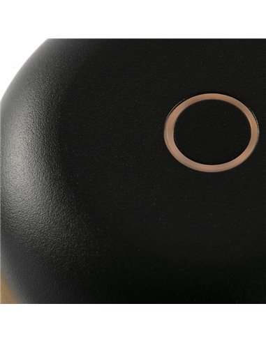 Lámpara LED portátil exterior MAVIS negra, 2W 2700K, 20cm alto